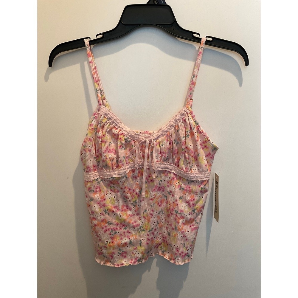 No Boundaries Lace Trim Cami, Women's XS